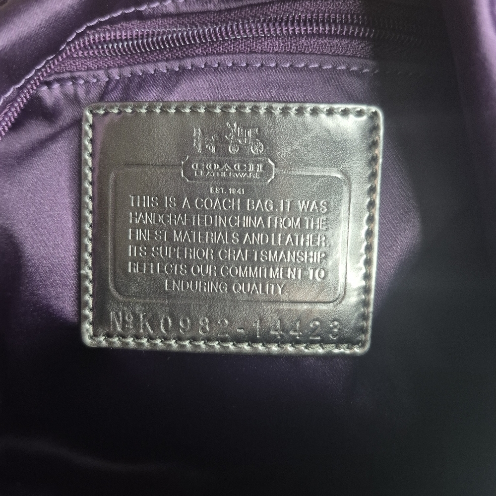 Coach Madison Maggie Op Art Shoulder Bag Silver - Picture 5 of 6